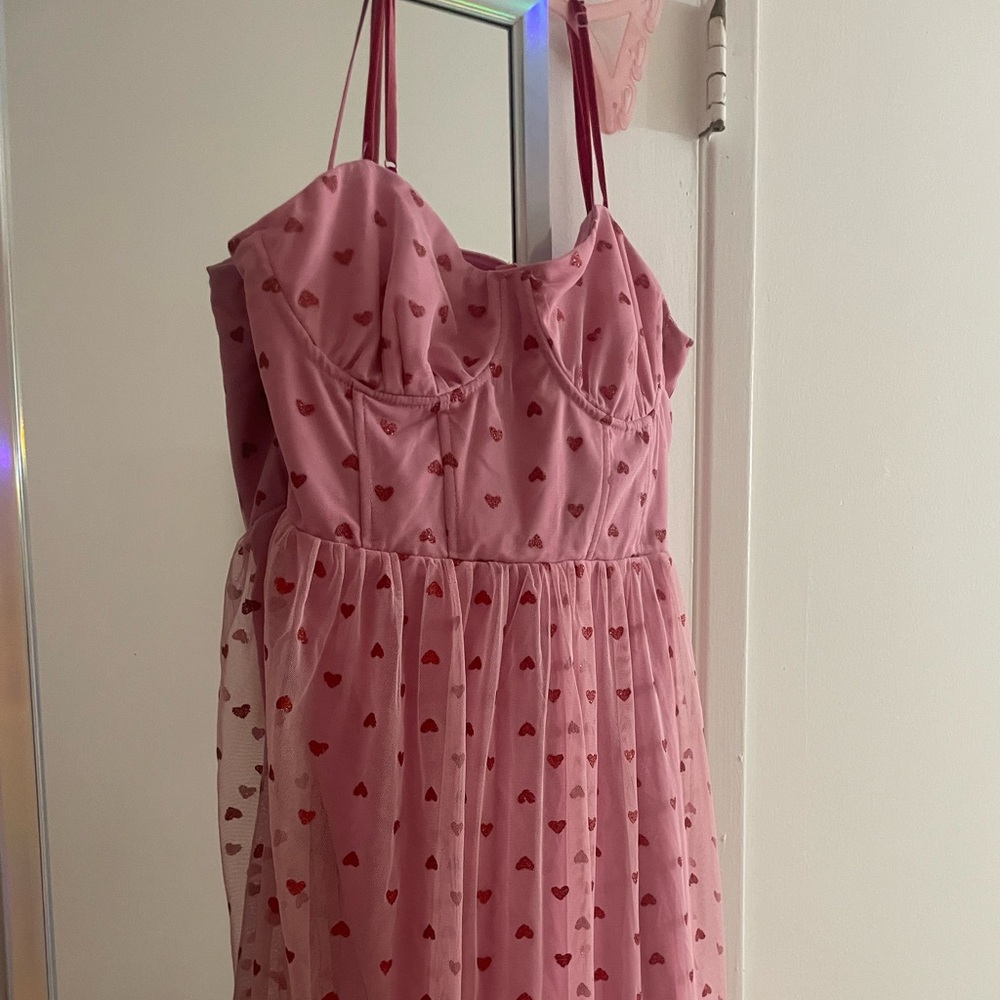 Viral Betsey Johnson Hearts Tulle Dress - Picture 4 of 7